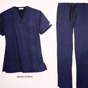 Scrub top and bottoms set